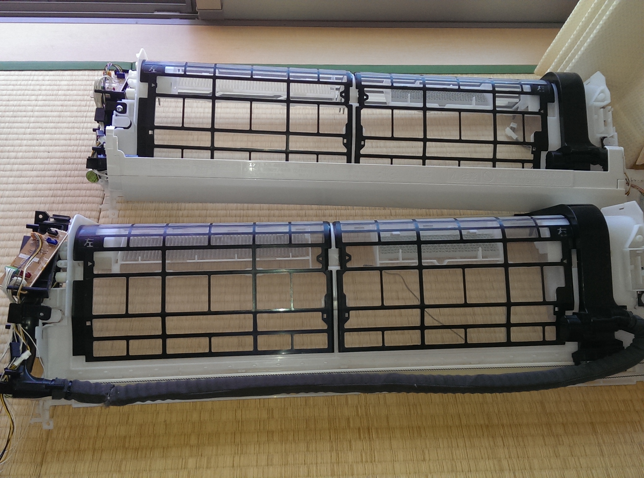 名古屋市中川区戸田 ナショナル製エアコン自動フィルター掃除機能不具合修理